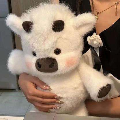 Reversible 45cm Cute Cow Plush - Soft Pig Cow Stuffed Plush Toy for Kids & Adults