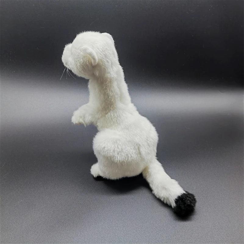 Lifelike Stoat Plush Toy 10 Inch /25 cm High Fidelity Ermine Stuffed Animal  Best Ferret Plush Toys for Kids & Collectors