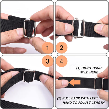 CooBigo 25 Pack 1 Inch Metal Adjustable Slide Buckles Tri-Glide Rectangle Adjuster Suspender Strap Slider for Purse Bag Hardware Making Supplies Backpack replacement Keeper(Mixed)
