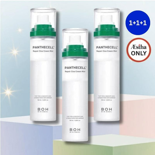 Pack of three BIOHEAL BOH Panthecell cica cream mist bottles