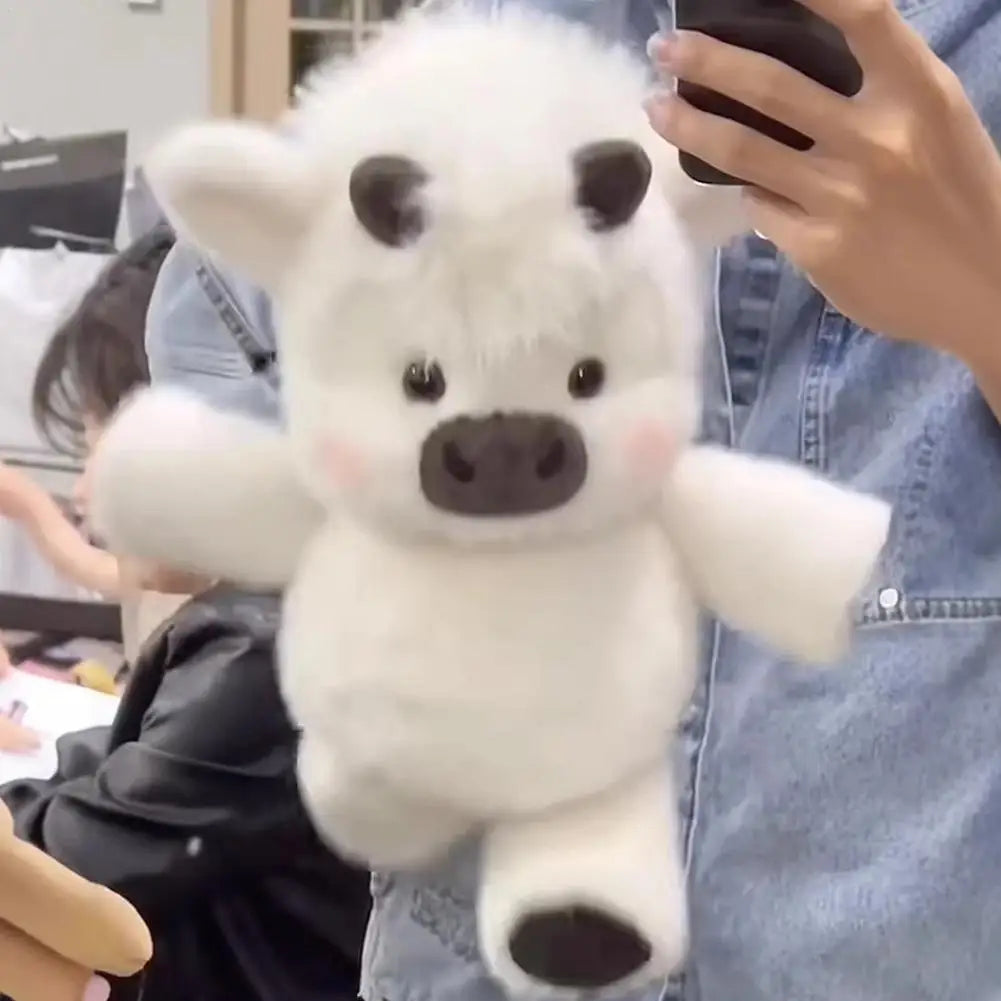 Reversible 45cm Cute Cow Plush - Soft Pig Cow Stuffed Plush Toy for Kids & Adults
