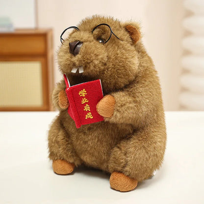 Screaming Marmot Meme Plush Toy  Funny Marmot Stuffed Animal Gift 18 cm