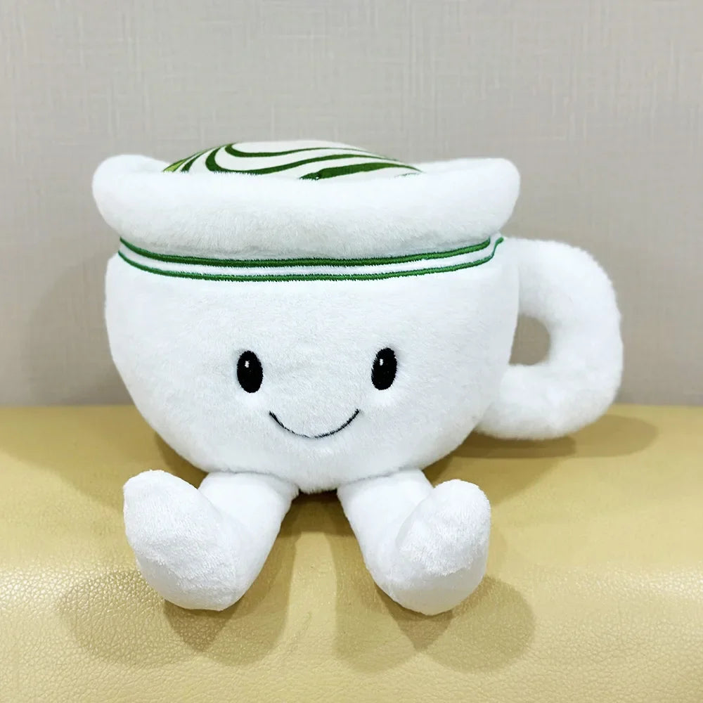 Matcha Latte Cup Plush 12cm, Kawaii Matcha Plushie, Cute Desk Decor Gift, Soft Green Tea Plush Toy