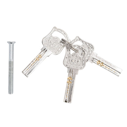 Cylinder Lock Door Locker Core Home Security System Tool Aluminum with Key for Cabinet Mailbox Drawer CupboardGold