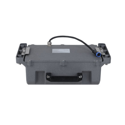 Dahua pfm372-l45-4s14p 12.8v 45ah integrated solar lithium battery in gray box