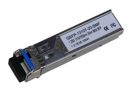 Dahua GSFP-1310T-20-SMF Gigabit Optical Module – 1Gbps Single-Mode BiDi SFP, LC, 20km, 1310nm Tx / 1550nm Rx