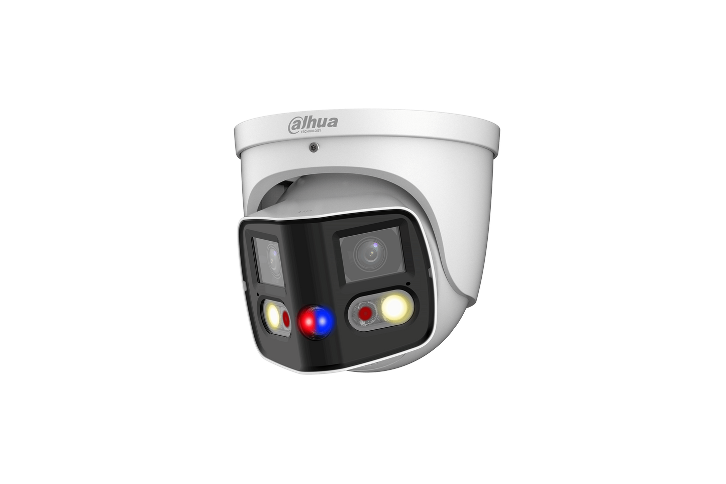Dahua DH‑IPC‑PDW3849‑A180‑AS‑PV 8MP TiOC Duo Splicing 180° Wide‑Angle Eyeball WizSense Network Camera (IP67, Smart Dual Light, EPTZ)