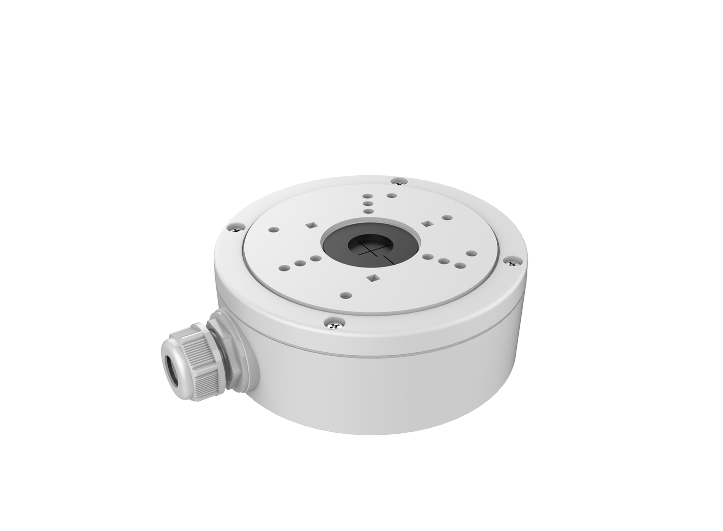 Hikvision Junction Box DS‑1280ZJ‑S with Gland, suits HIK-2CD26, 2CD2T, 2CD4A, 2CD22, 2CD42, E16D5