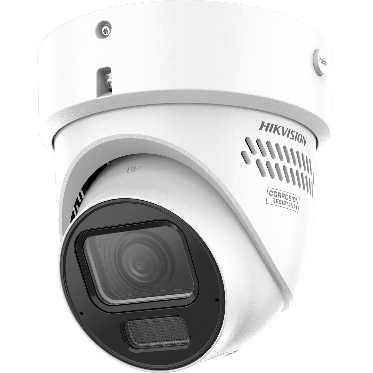 Hikvision DS-2CD3H87G3-LIZSUY/SL 8MP Motorised Varifocal Turret Network Camera with DarkFighter 2.0, Smart Hybrid Light, Strobe Alarm, Two-Way Audio, IP67 & IK10