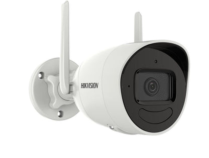 Hikvision 4MP Wi-Fi Bullet Camera, 30m IR, H.265+, 2.8mm Fixed Lens, 3D DNR, IP66, Two-Way Audio (DS-2CV2041G2-IDW)