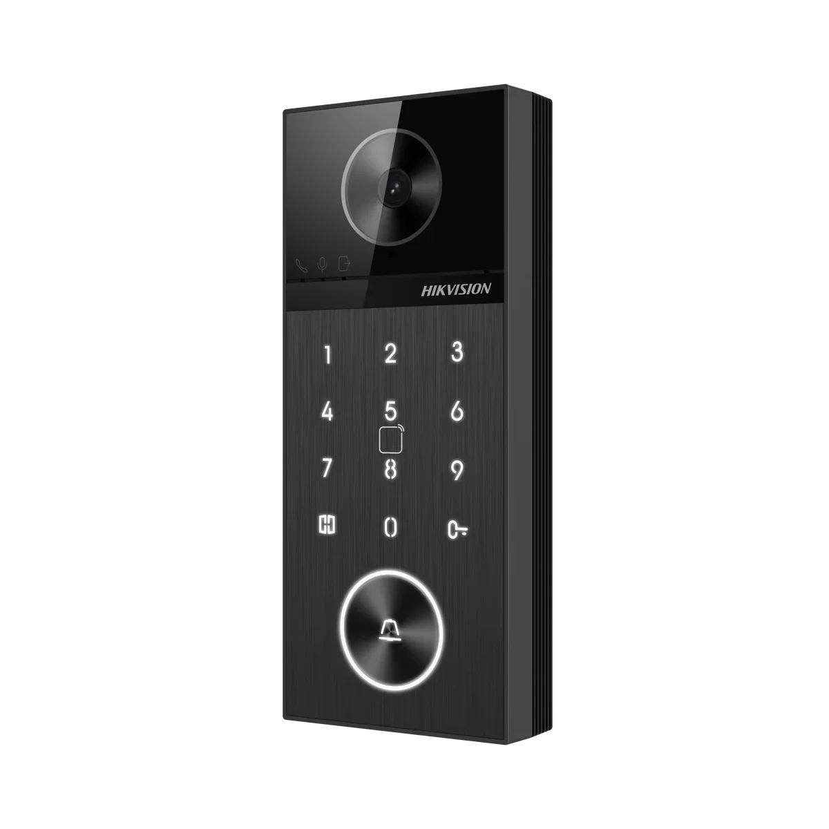 Hikvision DS-KH9510-WTE1(B) + DS-KV6124-WBE1 IP Video Intercom Kit – Smart Touchscreen Indoor Station with Villa Door Station (Intercom Kit)