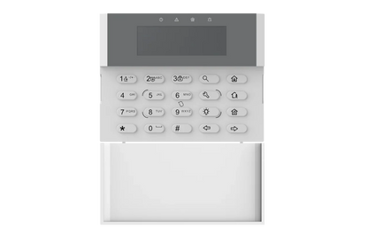 Hikvision DS-PK1-LRT-HWB Wired LCD Keypad with Built-In Tag Reader and Wireless Transceiver – AX Hybrid Pro Compatible