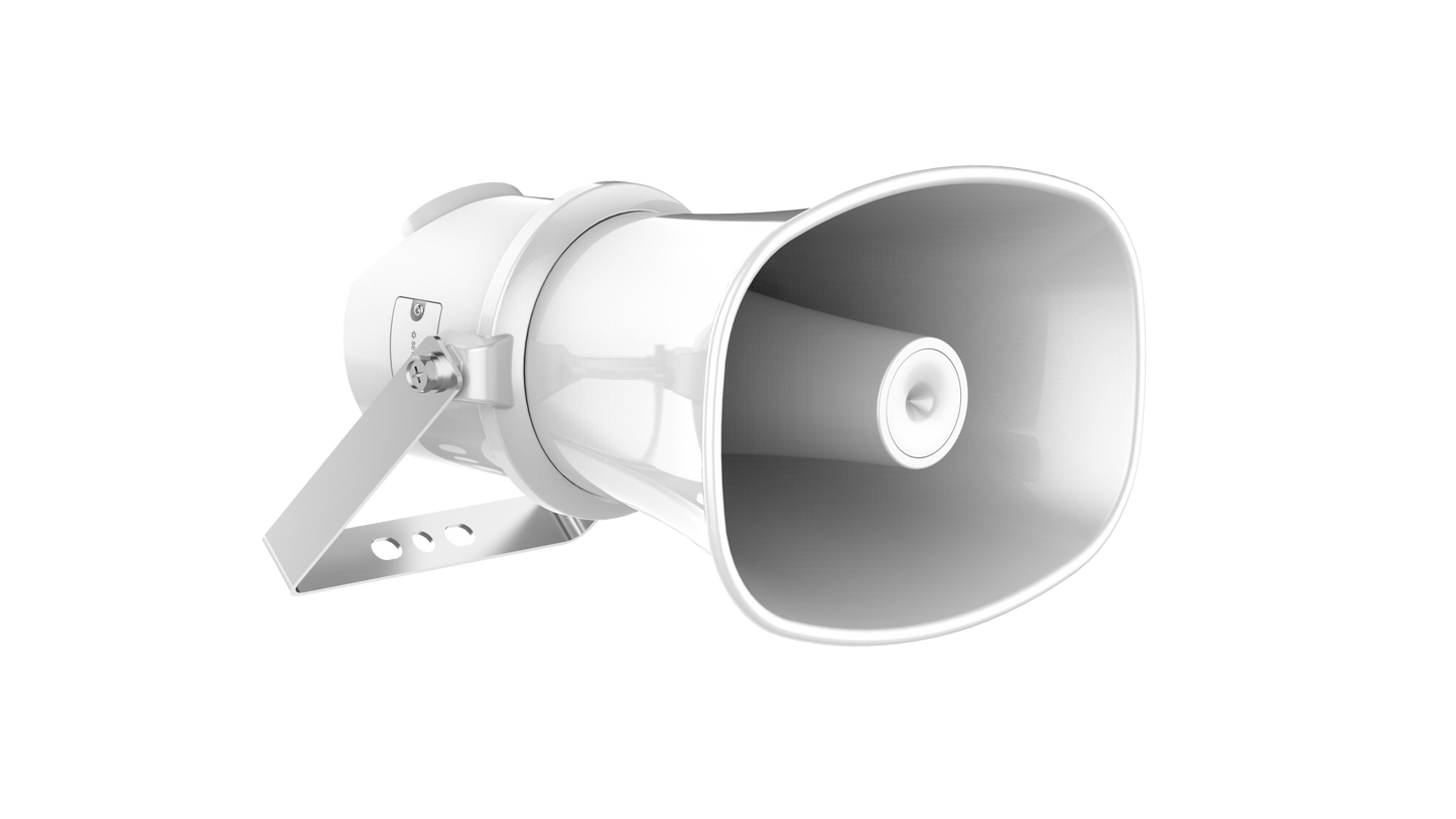 Hikvision DS-QAZ1307G1T-E 7W Network IP Horn Speaker – PoE Powered, IP67-Rated, Two-Way SIP Audio – Backorder Only
