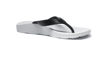 Archline Balance Orthotic Thongs - White/Black