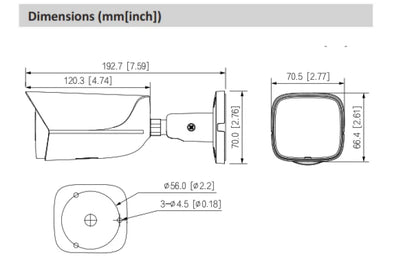Dahua 4MP Bullet WizSense Fixed Starlight Camera - Model DH-IPC-HFW3466EP-AS-AUS