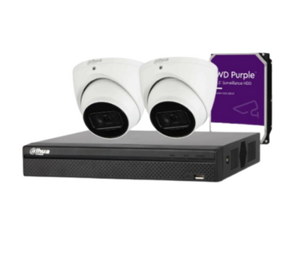Dahua 8MP 2-Camera WizSense Surveillance Kit with 4-Channel AI NVR & HDD – DH-IPC-HDW3866EMP-S-AUS + DHI-NVR4104HS-P-AI/ANZ(Replaced by DH-IPC-HDW3867EM-S-IL-ANZ)