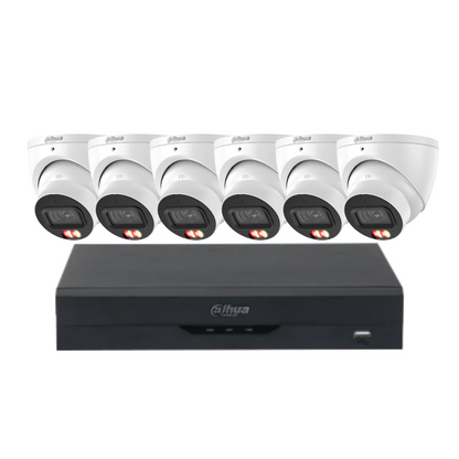 Dahua 8MP 4K WizSense CCTV Kit (Up to 8 Cameras) – DH-IPC-HDW3867EM-S-IL-ANZ + DHI-NVR4108HS-8P-AI/ANZ | AI Security System with PoE & Colour Night vision