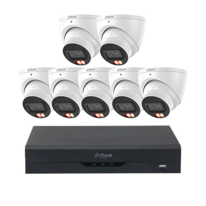 Dahua 8MP 4K WizSense CCTV Kit (Up to 8 Cameras) – DH-IPC-HDW3867EM-S-IL-ANZ + DHI-NVR4108HS-8P-AI/ANZ | AI Security System with PoE & Colour Night vision