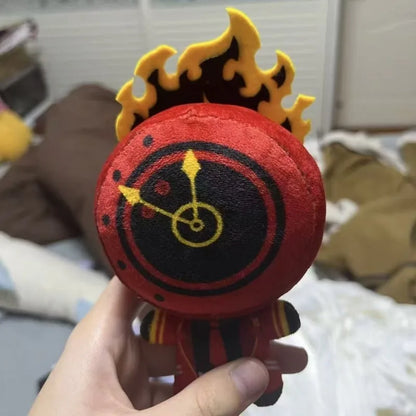 Dante Plush Clock Head Plush Executive Manager Dark Fantasy Tactical RPG Game Handmade Plush 10cm
