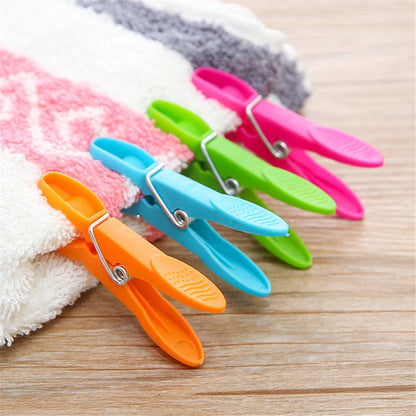 Darzheoy Colorful Plastic Clothespins, Heavy Duty Laundry Clothes Pins Clips with Springs, Air-Drying Clothing Pin Set (24 Pack) 24 Pack Multicolor