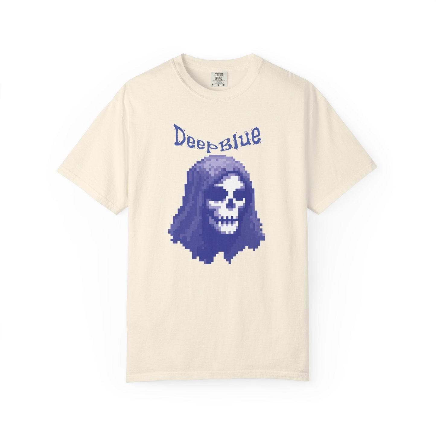 Resynced from the Deep Blue - Pixel Pirate Unisex Graphic Tee | Glitch Art Gamer Shirt By Aprasi