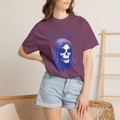 Resynced from the Deep Blue - Pixel Pirate Unisex Graphic Tee | Glitch Art Gamer Shirt By Aprasi