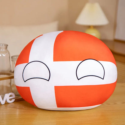 Countryball Plush Flag Plushes Polandball Stuffed Plushies Football Festival Plushies