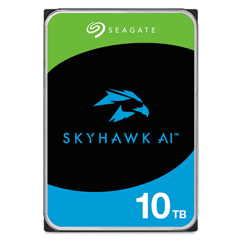 Seagate SkyHawk 10TB Surveillance Hard Drive | 3.5” SATA HDD ST10000VX0004 – NVR/DVR Ready, 64-Camera Support, 24×7 Performance
