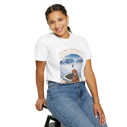 Punch Monkey and Lonely Penguin Vintage Graphic T-Shirt