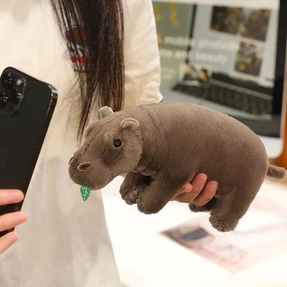 Adorable Baby Moo Deng Plush Soft Pygmy Hippo Stuffed Toy (25-30cm)