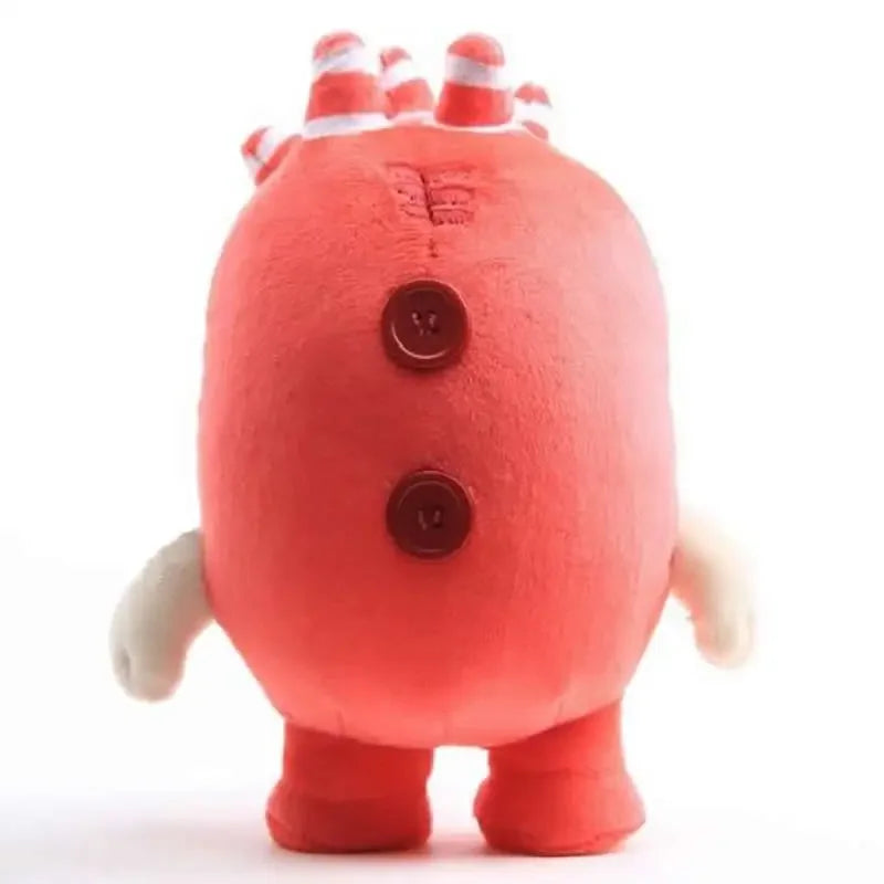 Colorful Furry Square Plushies Antennas Plushies Silent Expressive Mood Plushies 24cm