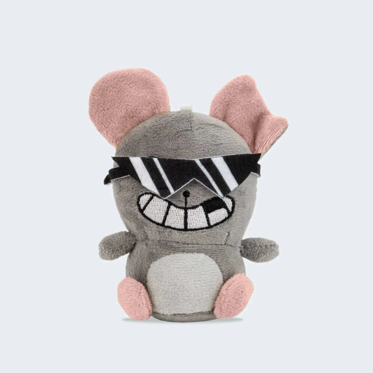 Two Headed White Cat Plushie and Cool Sunglasses Grey Mouse Plush Cat Breeding Sim RPG Plushies