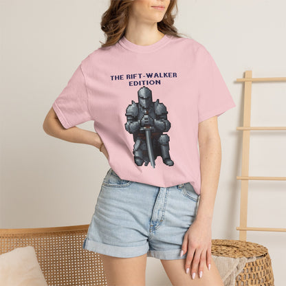 The Rift-Walker Edition Pixel Knight  Retro Pixel Art Fantasy Tee – Soulslike Gaming Streetwear