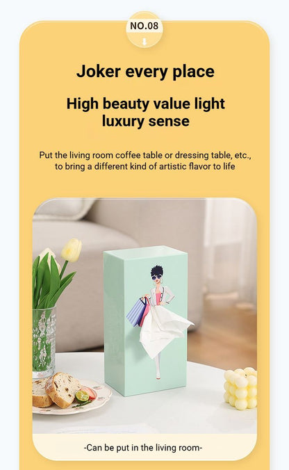 Dreamy Iris Blue Princess Tissue Box Holder
