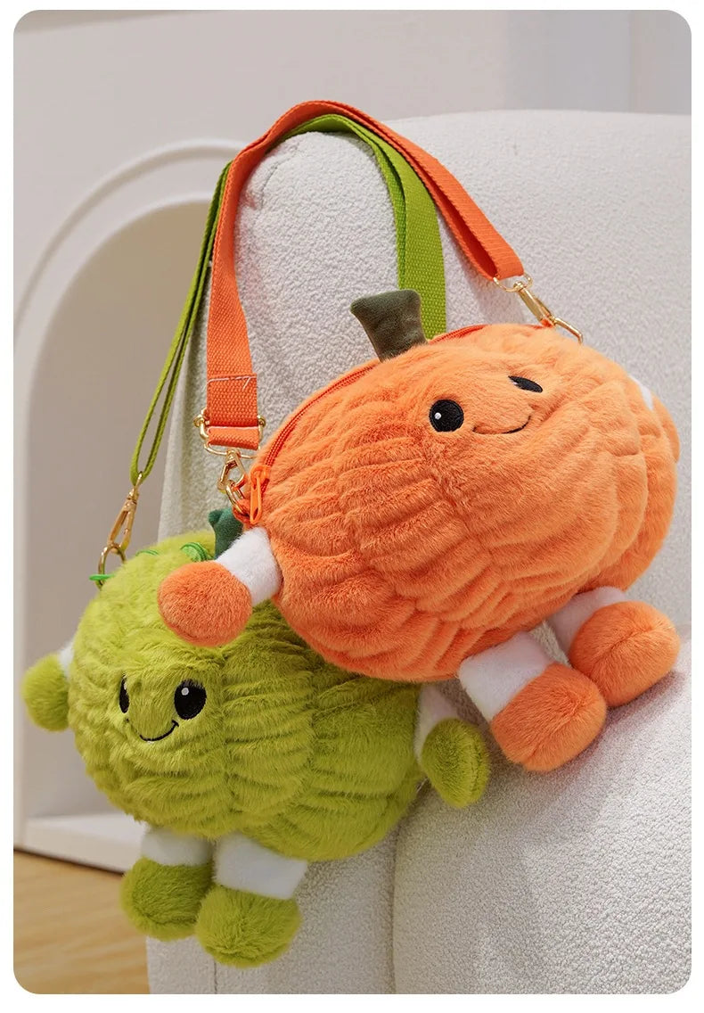 Dryad Fruit Plush Toy, Delicious in Dungeon Plush, Dungeon Meshi Pumpkin Face Anime Plush