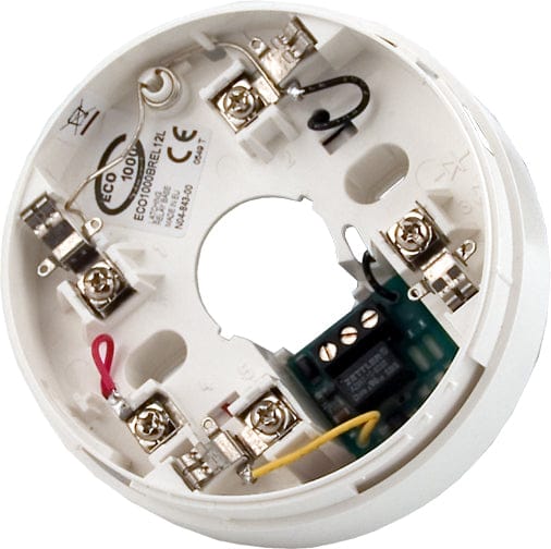 System Sensor ECO1000 Relay Base BREL12NL | Non-Latching Detector Base 10–15V DC | Fire Alarm Relay Module | HF-ECO1BREL12NL D750-02-00