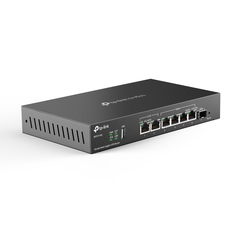 TP-Link ER707-M2 Omada Multi-Gigabit VPN Router | High-Speed Multi-WAN Security Gateway with Advanced VPN & Cloud Management