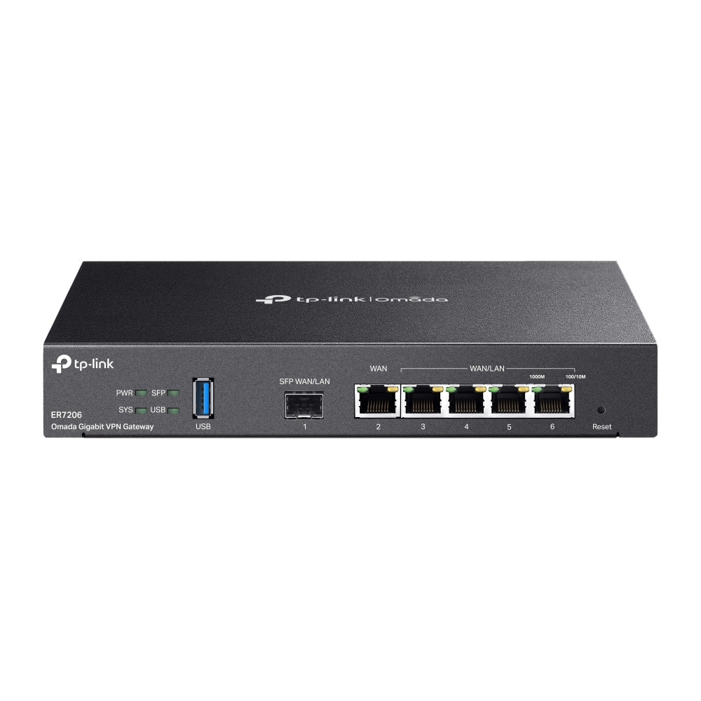 TP-Link ER7206 Omada Gigabit VPN Gateway | Multi-WAN, Centralized Management, Advanced VPN Security