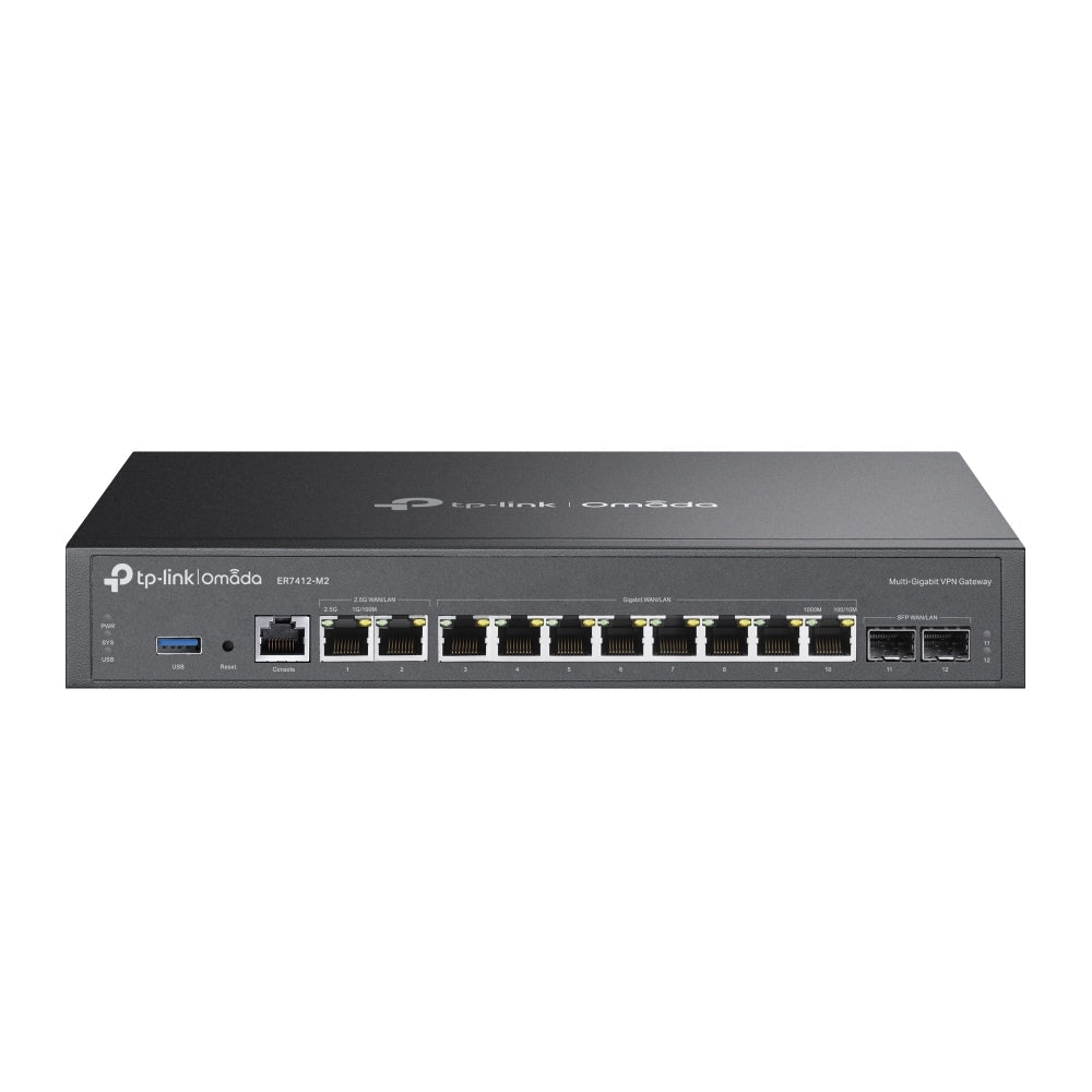 TP-Link ER7412-M2 Omada Multi-Gigabit VPN Router | Quad-Core 2.5G Multi-WAN Security Gateway | Advanced VPN & DPI | SKU: ER7412-M2
