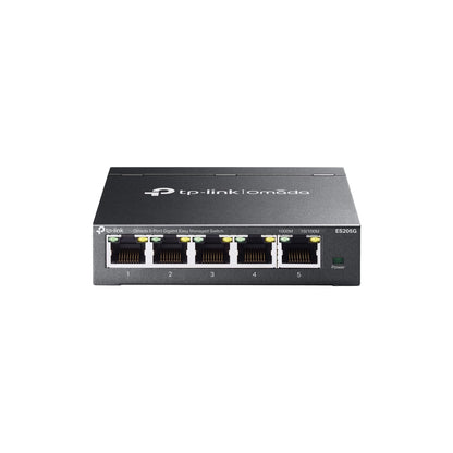 TP-Link Omada ES205G 5-Port Gigabit Easy Managed Switch | Silent Fanless Design, Omada Cloud Management, VLAN & QoS