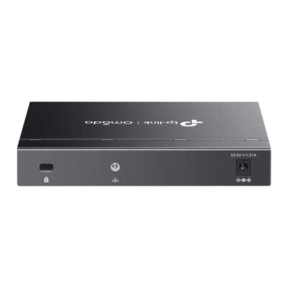 TP-Link Omada ES206GP 6-Port Gigabit Easy Managed Switch with 4-Port PoE+ | Compact, Fanless, 65W PoE Budget, Omada Cloud Management