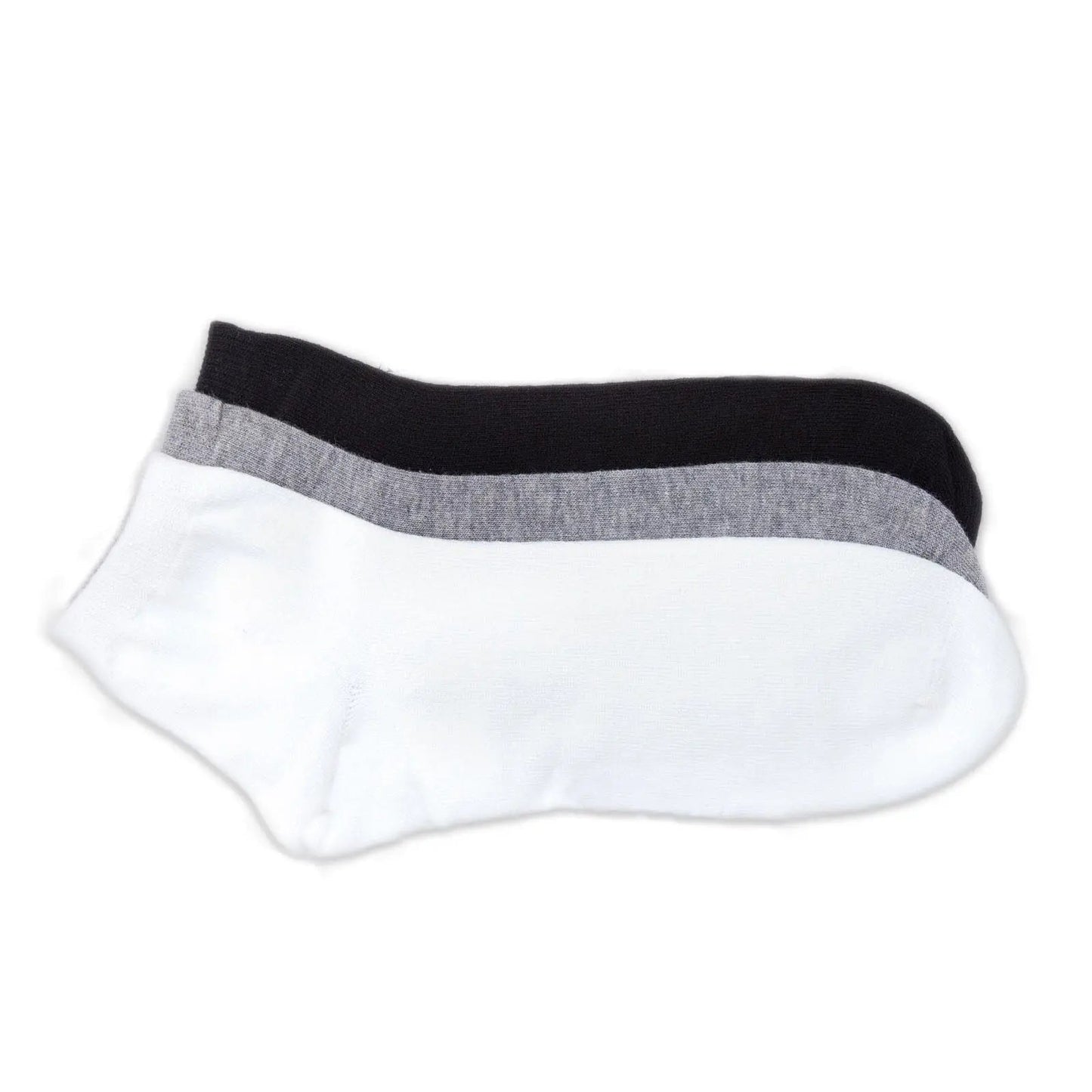 Plain Solid Color Cotton Sports Ankle Socks for Adults