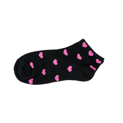 Low Cut 3 Pairs Women Heart Cotton Socks