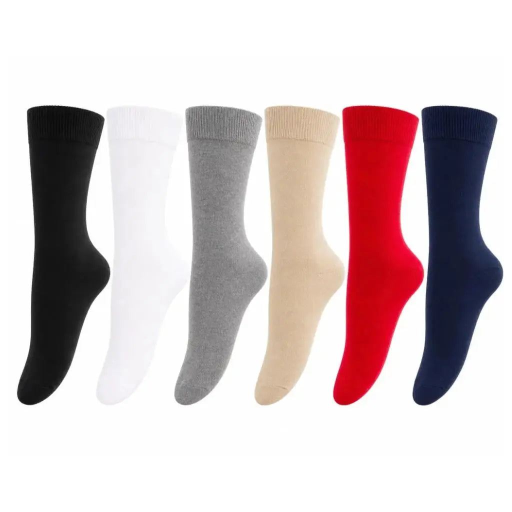 1 Pair Premium Loose Top Socks Cotton Crew Non-Binding Comfort Men Women