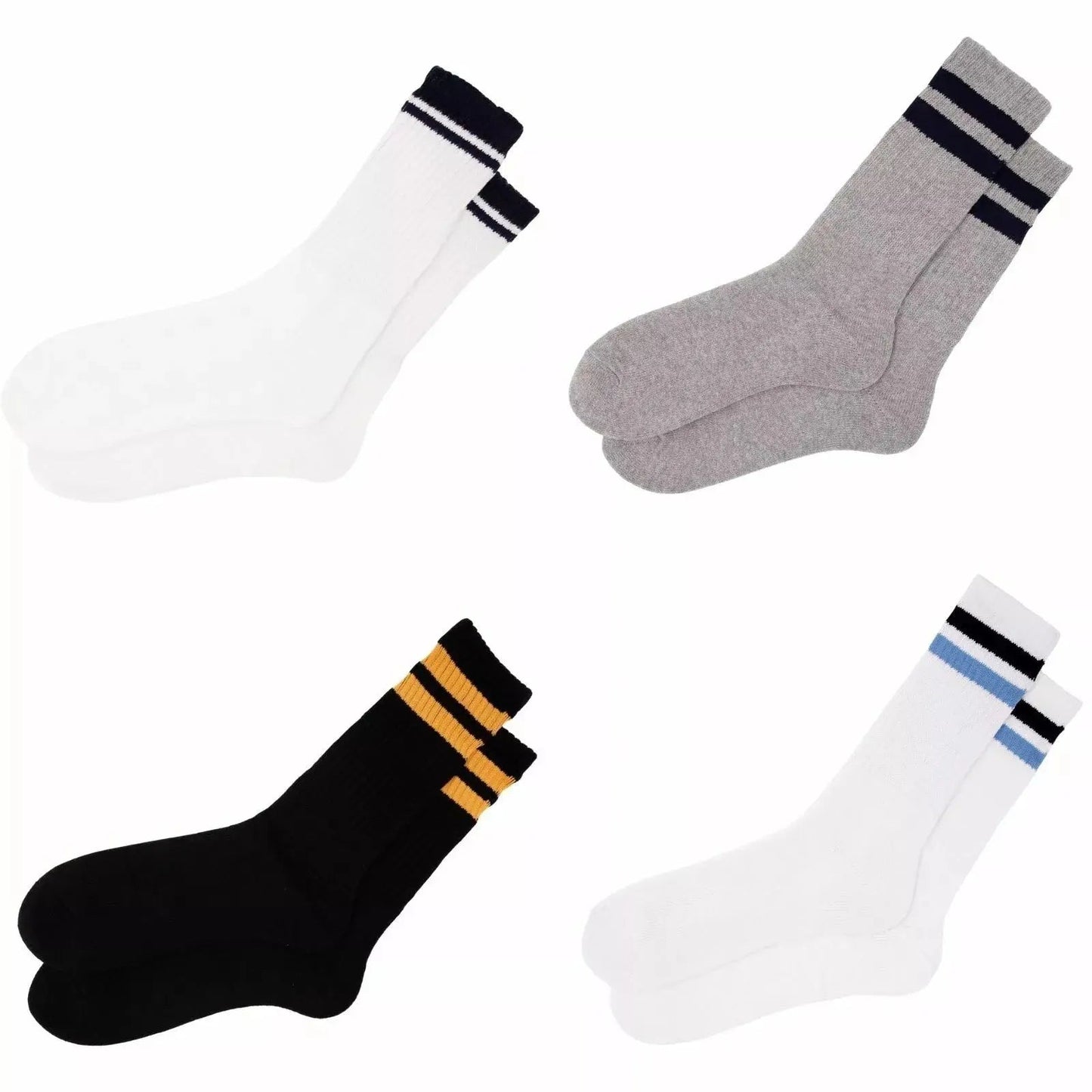 6 Pairs Thick Cotton Heavy Duty Work Durable Sports Socks Crew Socks 6-11