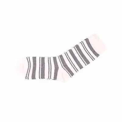 Womens Design Double Striped Pattern Women Size 2-8 Cotton Crew Socks