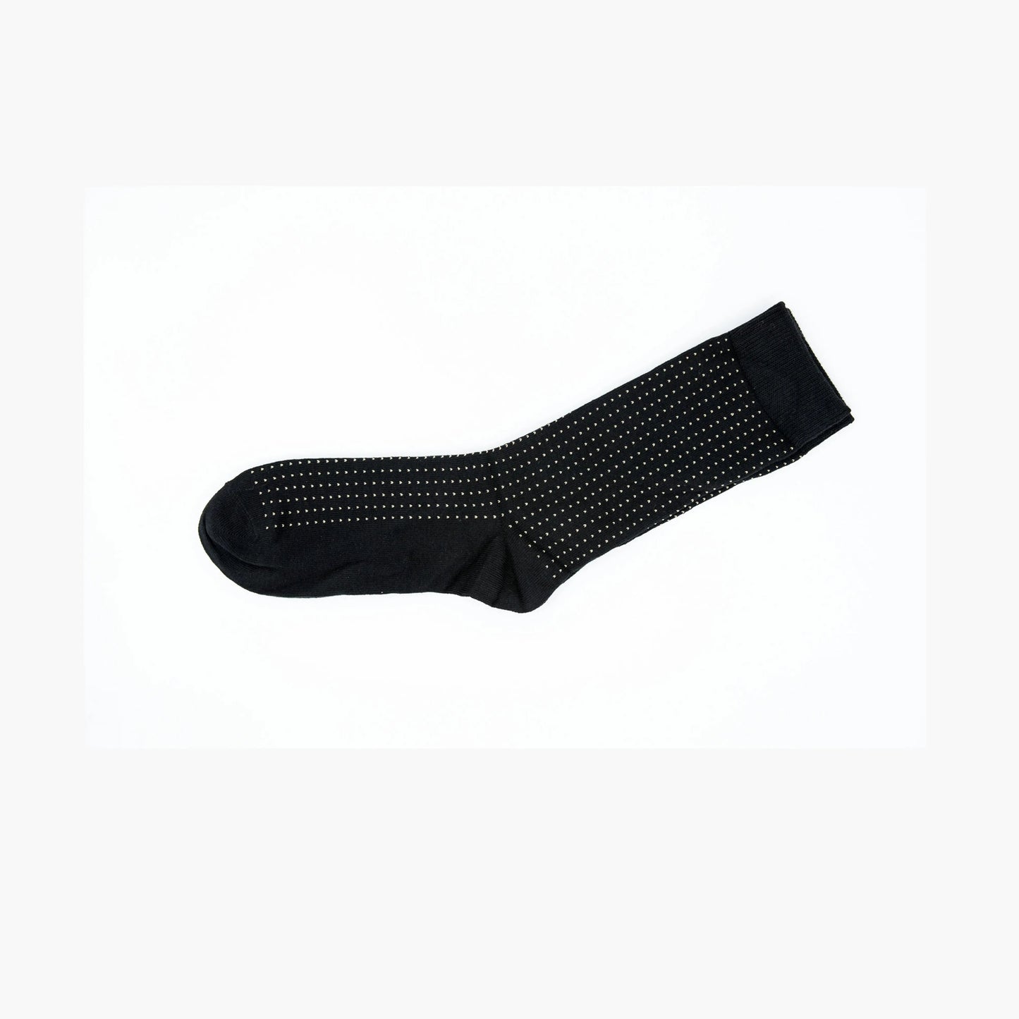Men Black Pattern Premium Cotton Blend Mens Crew Socks 6-11 Comfort
