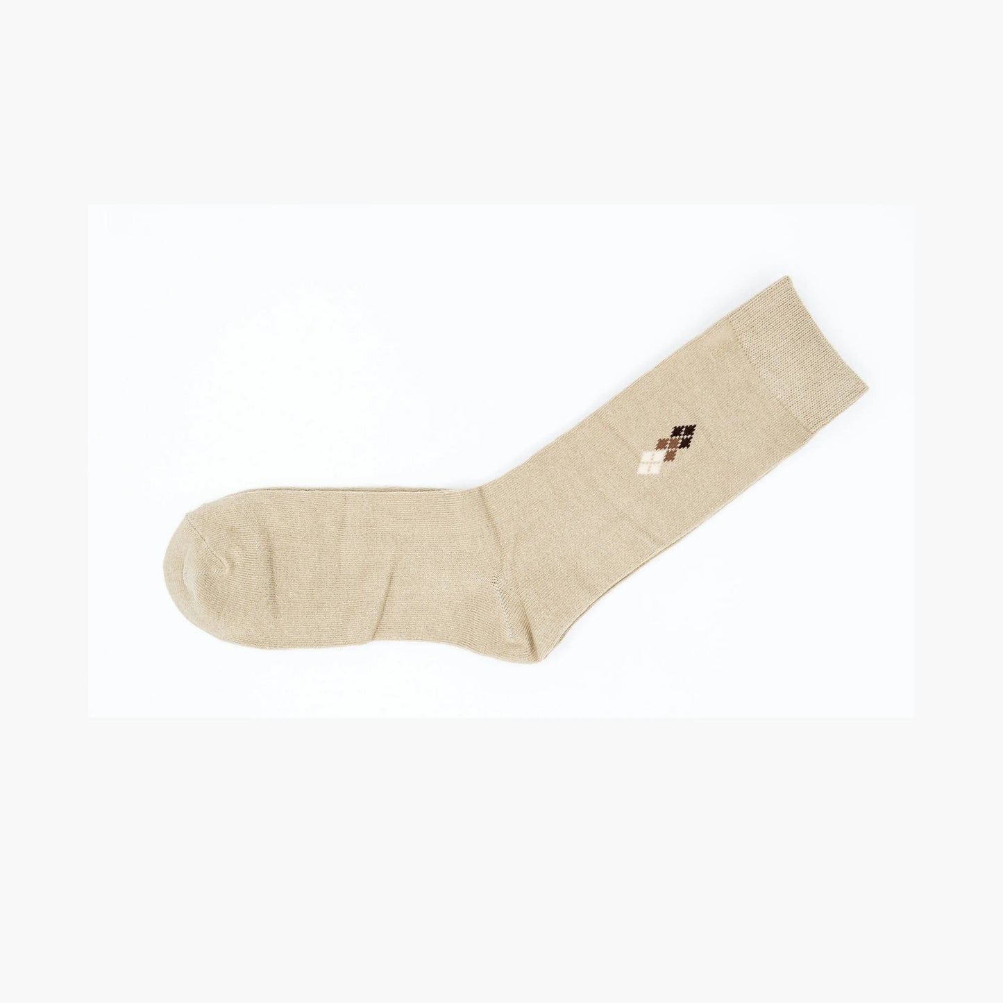 Mens 3 Pairs Beige Crew Comfort Business Premium Men Cotton Socks 6-11 AU Stock
