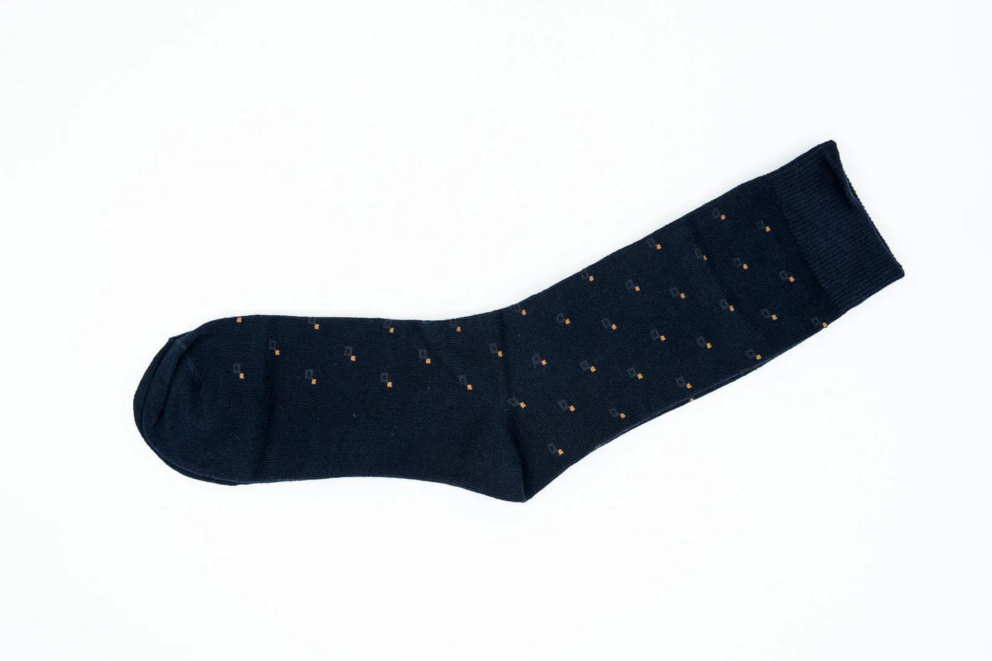 Mens Crew Comfort Business Casual Pure Cotton Navy Blue Men Socks 6-11