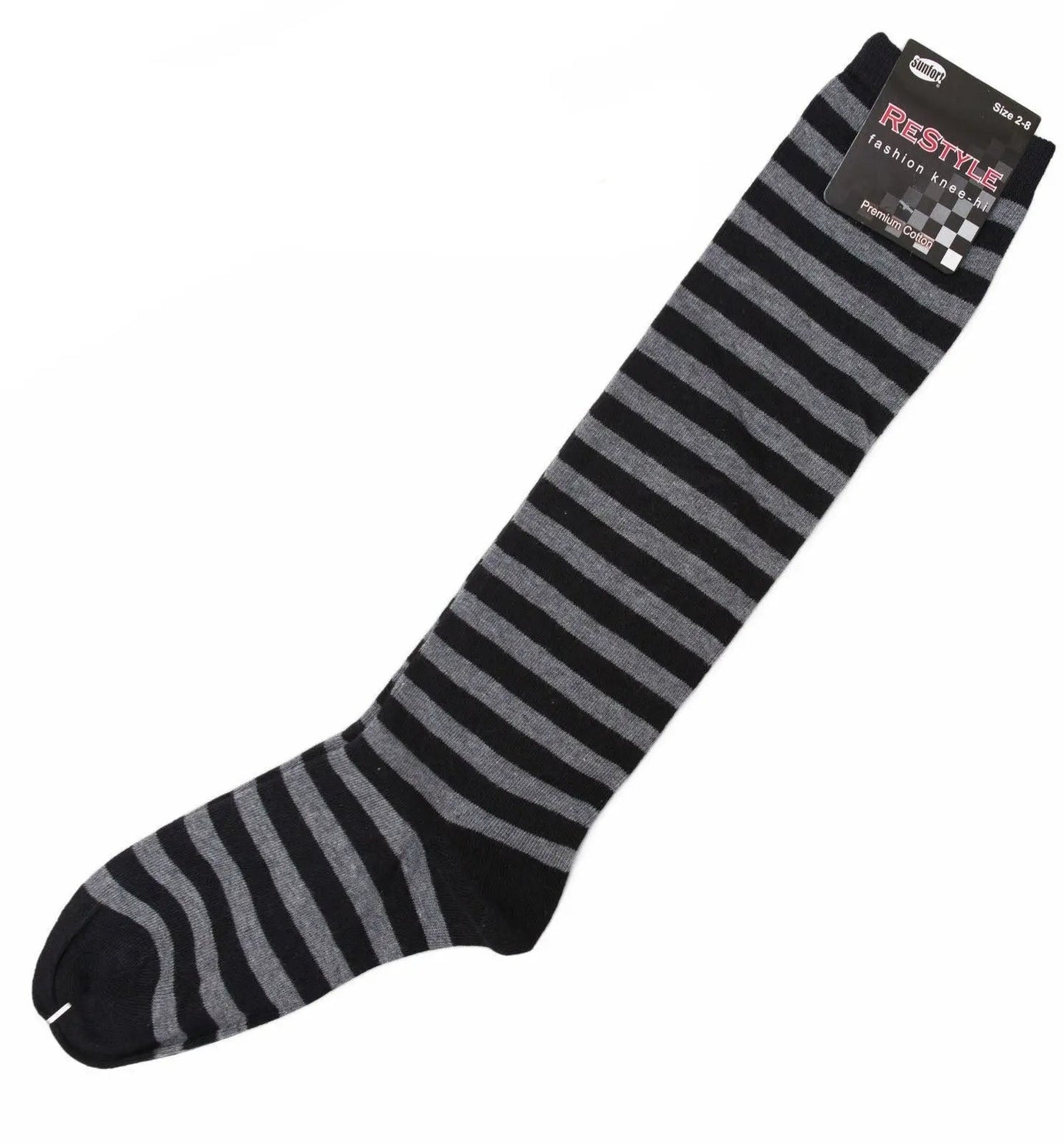 Rainbow Striped Knee High Socks for Kids and Women